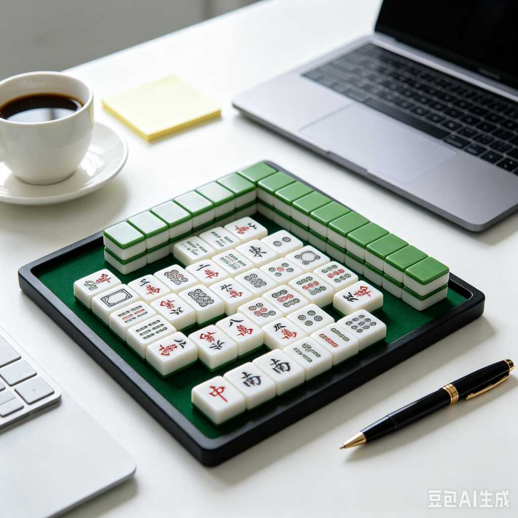simulated ivory mahjong set