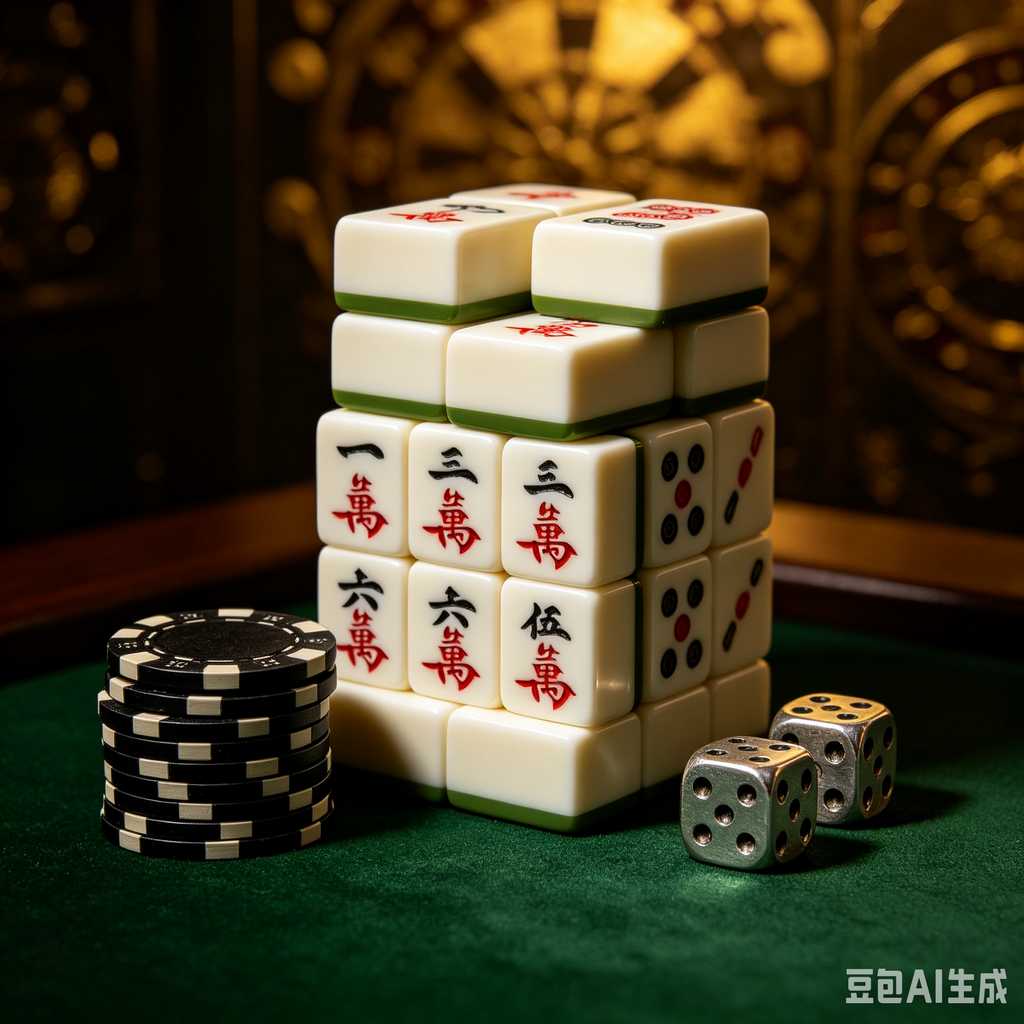 deep print mahjong set